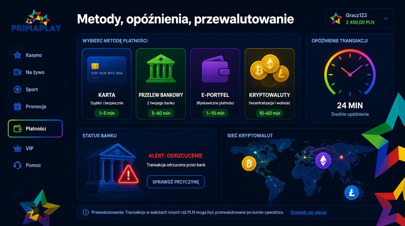 Różne metody wpłat i możliwe opóźnienia